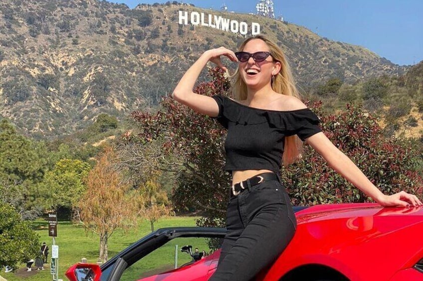LAMBORGHINI HURACAN Spyder Driving TOUR in HOLLYWOOD