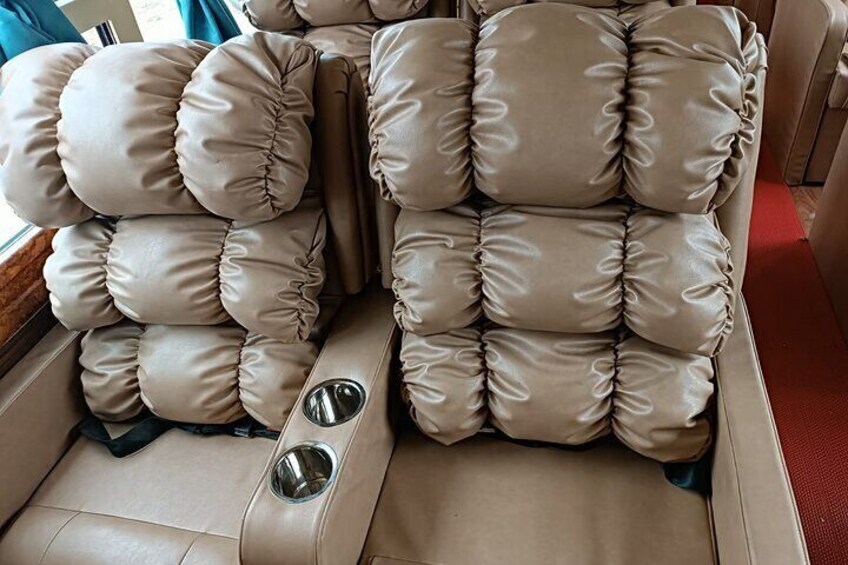 Pokhara to Kathmandu luxurious sofa tourist bus