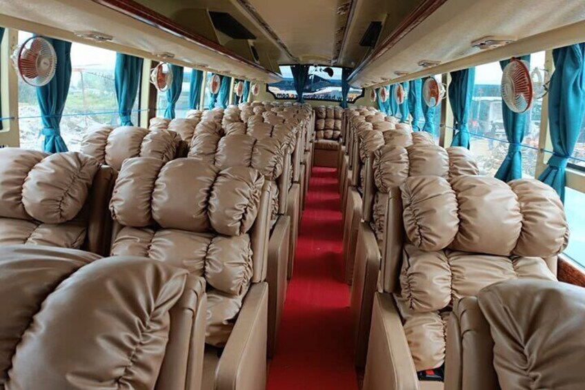 Pokhara to Kathmandu luxurious sofa tourist bus
