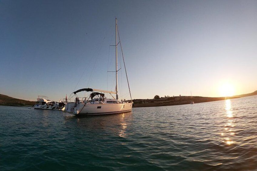 Sunset in Comino