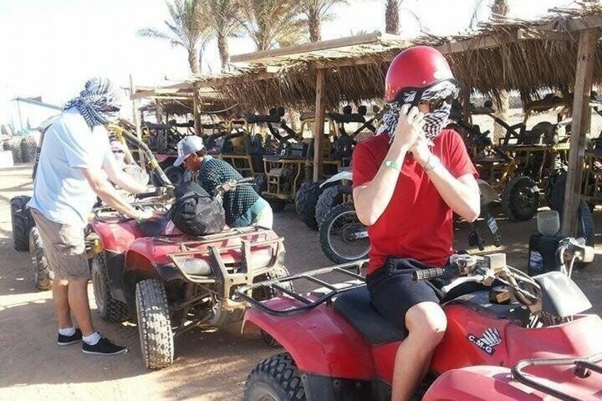 Quad Bike with Camels Riding and Bedouin Dinner from Sharm