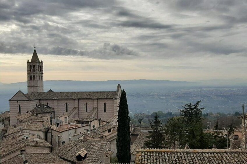 Assisi: the Three Major Basilicas. St. Francis, St. Clare and Porziuncola chapel