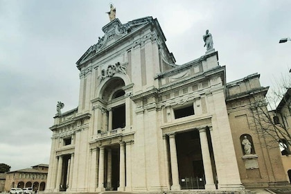 Assisi: the Three Major Basilicas. St. Francis, St. Clare and Porziuncola c...