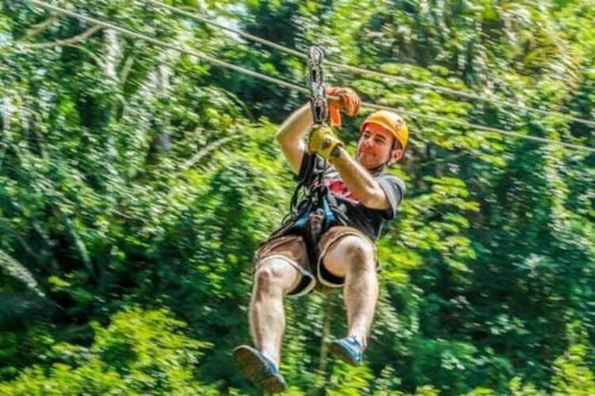 Full-Day Cave Tubing and Zip-Lining from Placencia