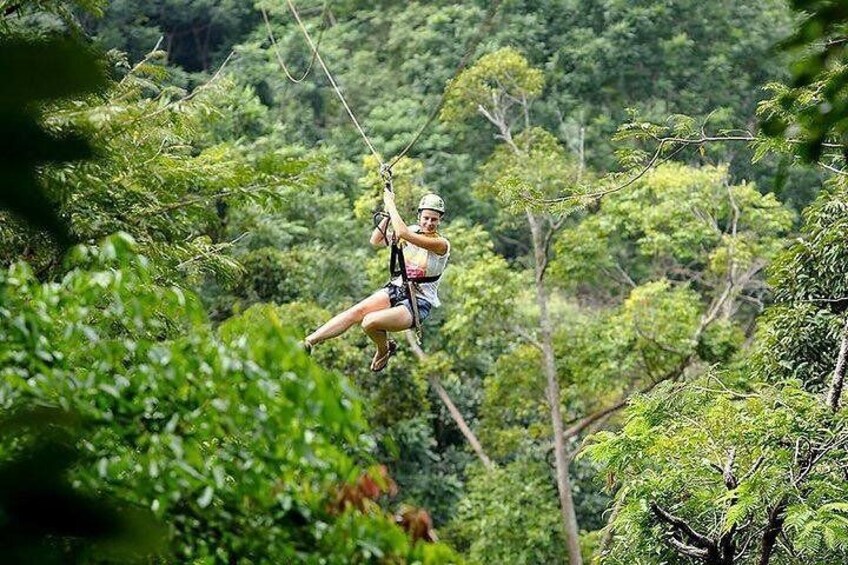Flying Hanuman Ziplining Experience in Phuket with Return Transfer