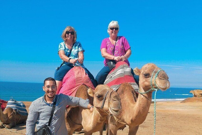 Camel Ride on Tangier Beach 