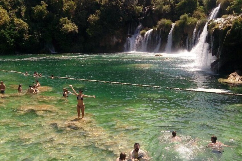 Krka Private Tour and Trogir with tickets from Split 