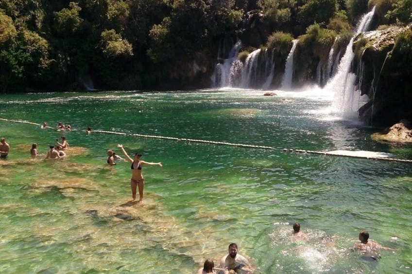Krka Private Tour and Trogir with tickets from Split