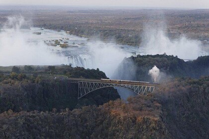 Victoria Falls Helicopter Ride Window Veiw