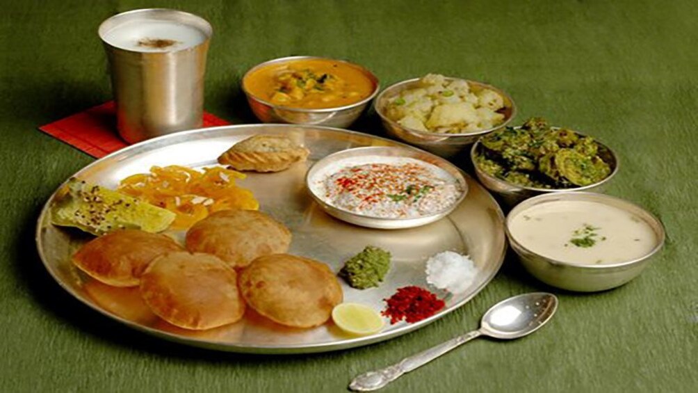 pan fried bread and various dipping sauces at Sri Lankan Cooking tour in Melbourne