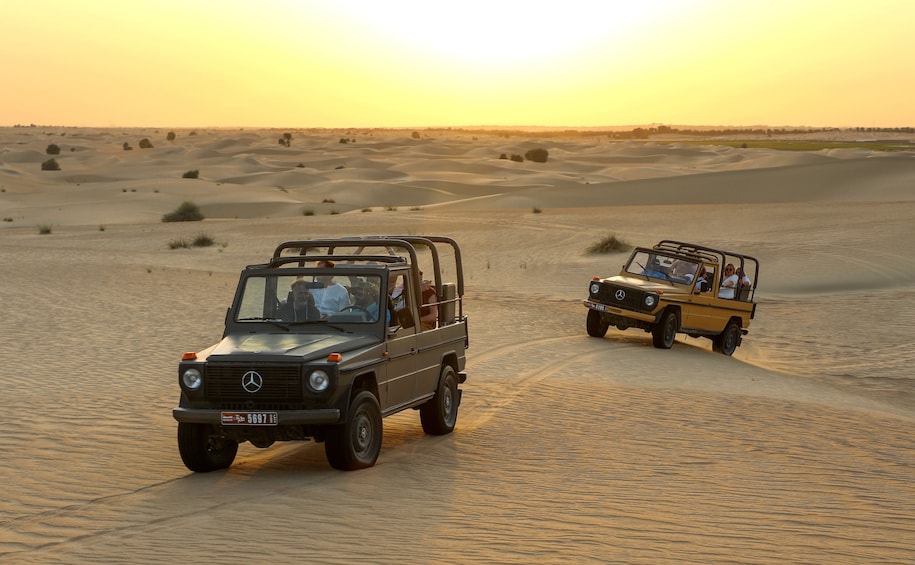 Dubai Evening Safari by Vintage G Class at Al Marmoom Oasis