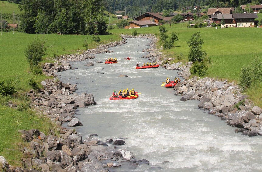 Rafting in Interlaken from Zürich