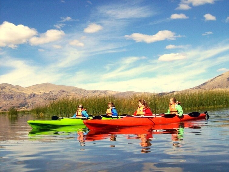 Kayaking at Lake Titicaca