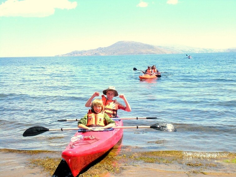 Kayaking at Lake Titicaca