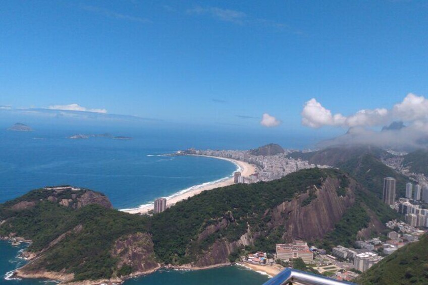 Best view of Copacabana, seeing from Sugar Loaf. 
