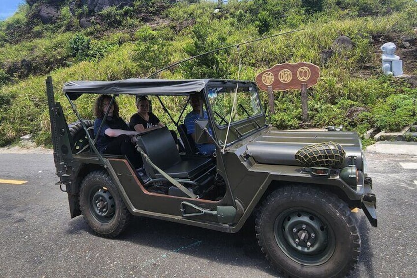 Jeep Tour to Visit Marble Mountain, Lady Buddha Statue & Son Tra Peak Mountain