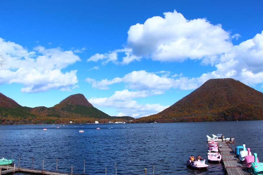 Show item 1 of 7. Gunma: Hot Spring, Lake View & Konnyaku Park Private Tour