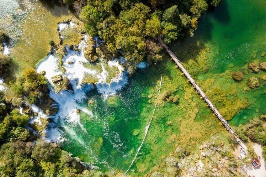 Private Daily Trip to National Park Krka lakes and Šibenik From Split