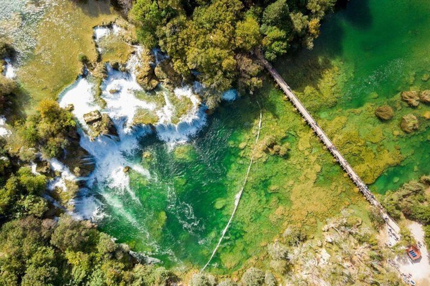 Private Day Trip to National Park Krka Lakes and Šibenik From Zadar