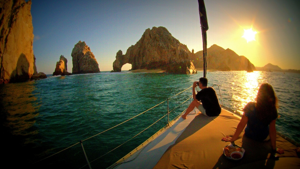 Photographer capturing the sunset in Los Cabos