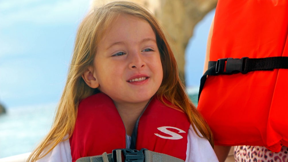 Boat passengers at Lands End Mexico