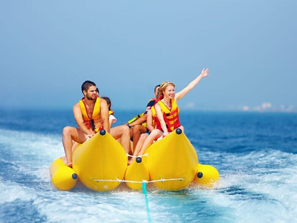 BANANA BOAT RIDE IN MIAMI PLATJA