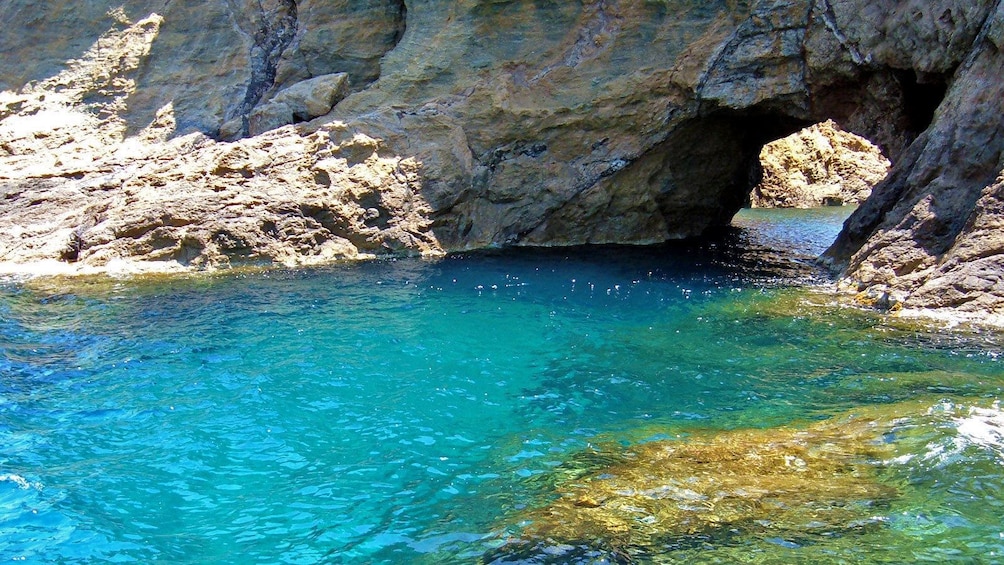 Rock arch on Dragonissi Island