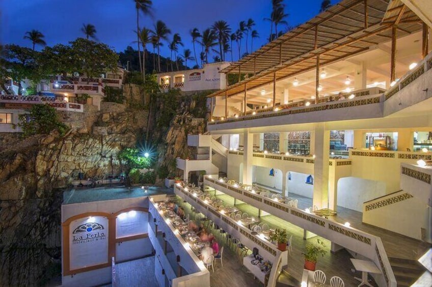 Acapulco Cliff Divers at Night