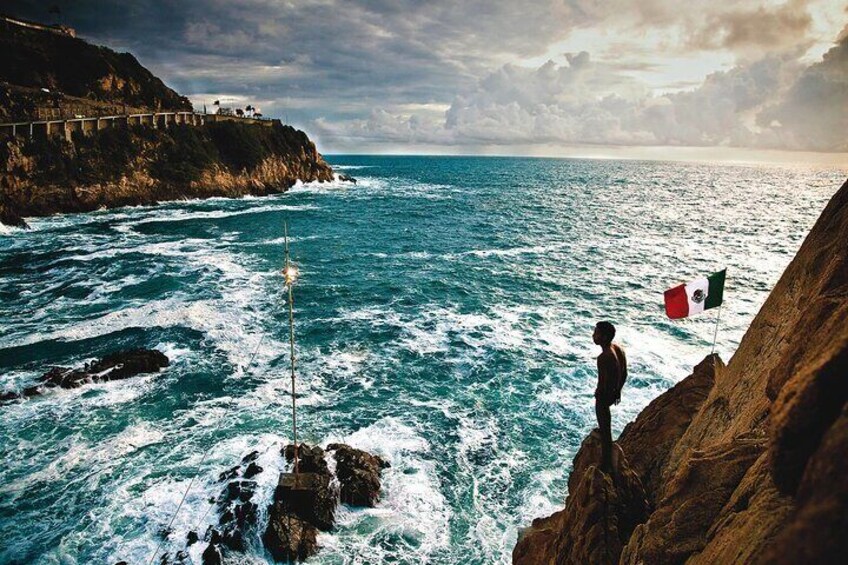 Acapulco Cliff Divers at Night