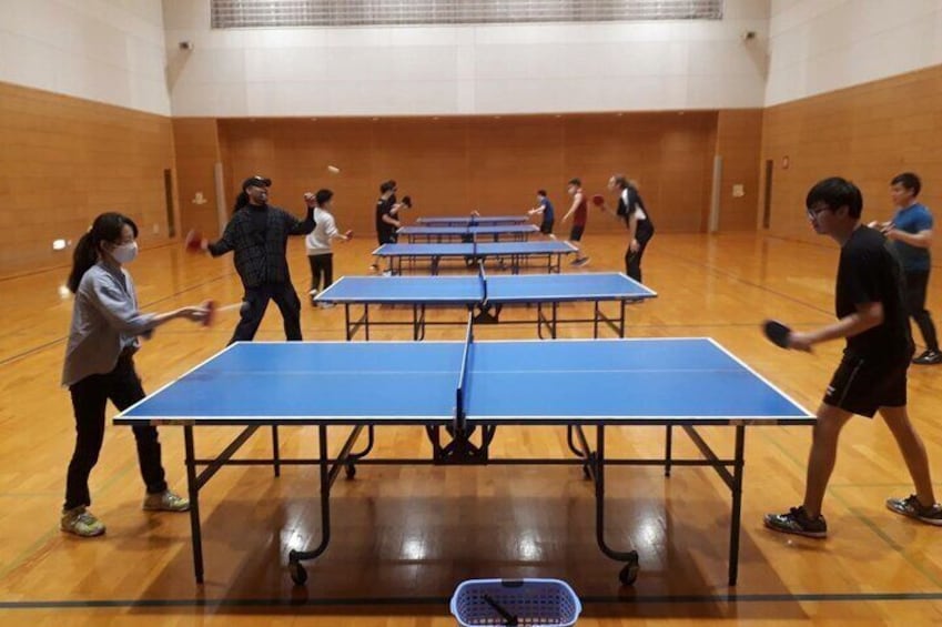 Table Tennis in Osaka with local players!