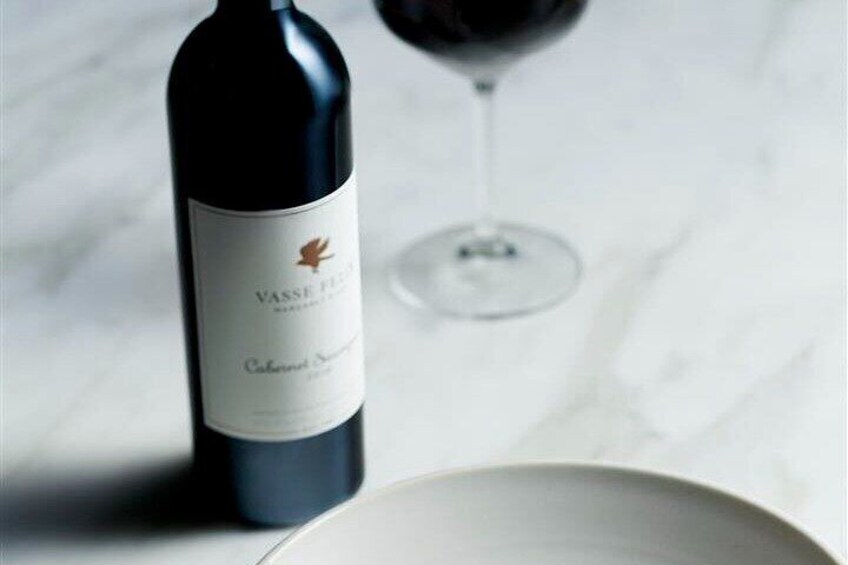 Lunch with paired wines.