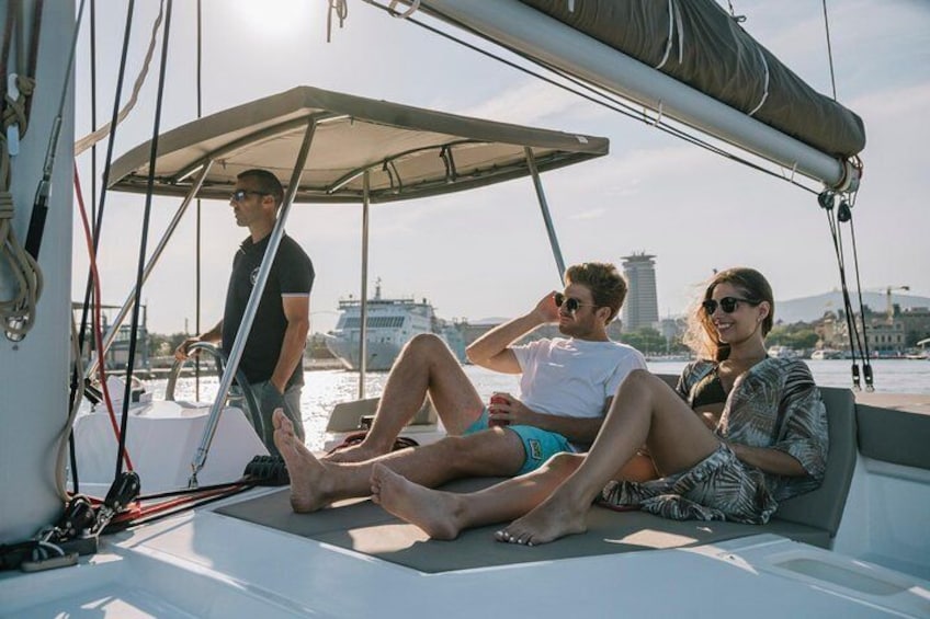 Exclusive catamaran for private experiences in Barcelona