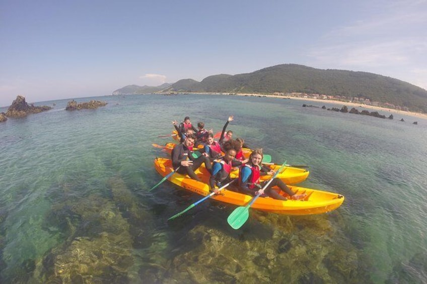 Kayak Route + Snorkel in Cantabria