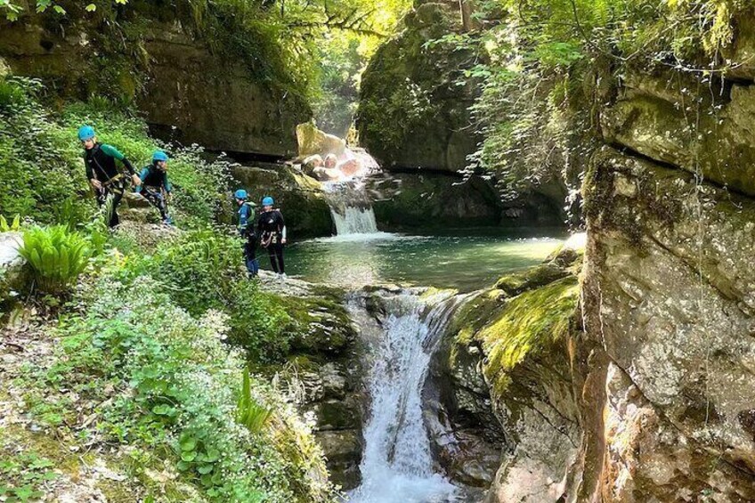 Sports Canyoning of Écouges bas in Vercors - Grenoble