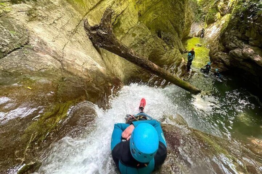 Sports Canyoning of Écouges bas in Vercors - Grenoble