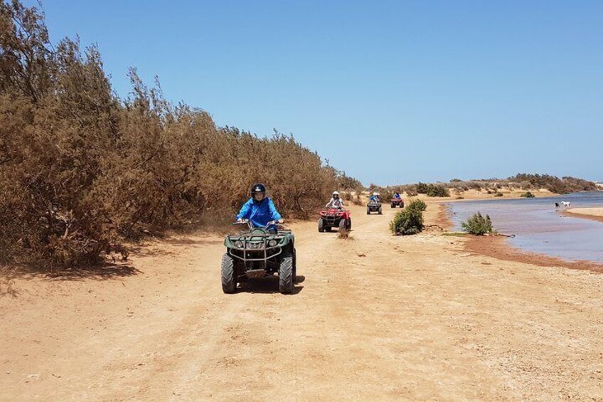 Quad ride along the Oued Ksob River