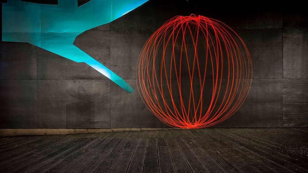 Show item 5 of 5. Gothenburg light art at night in Sweden