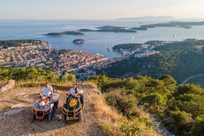 The view from Napoleon fortress is best seen from the seat of a quad bike!