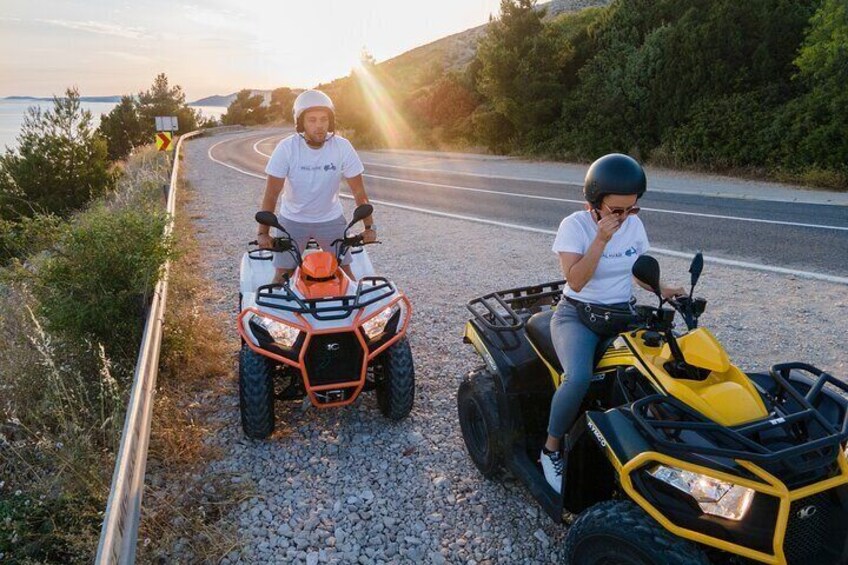The parking above Dubovica bay is a perfect place to park your quad bikes and visit one of the most beautiful beaches the island offers!