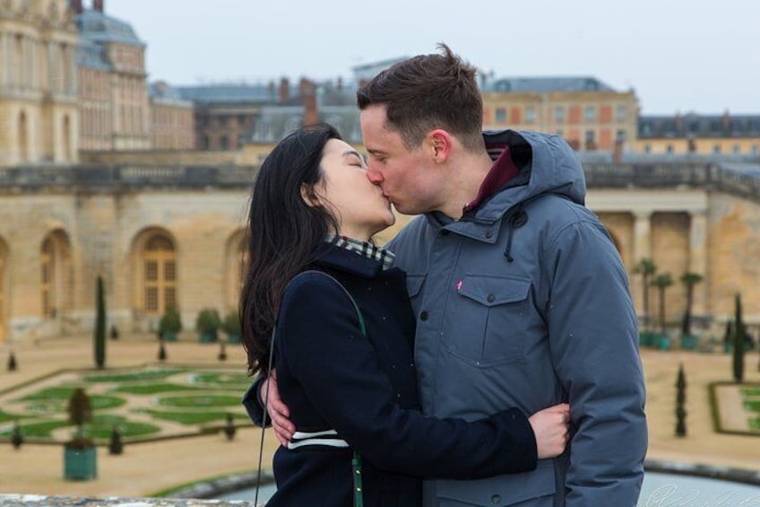 Proposal in Paris at Chateau de Versailles with Photoshoot & Video