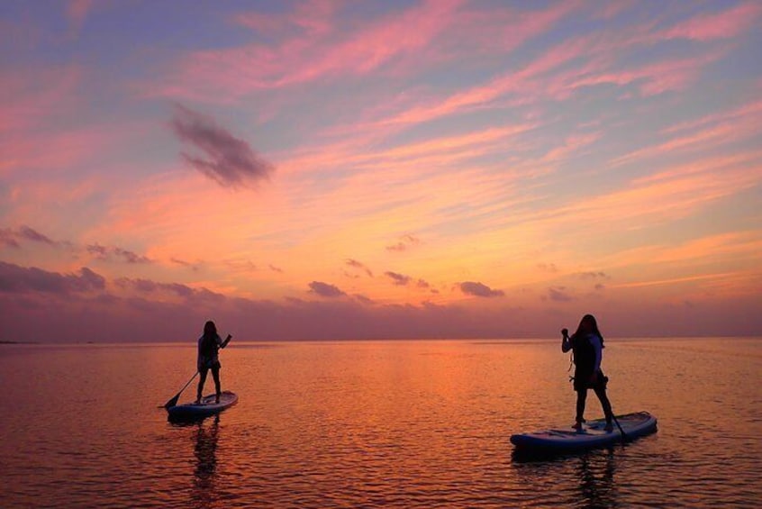 [Okinawa Ishigaki] Sunset SUP/Canoe tour in Ishigaki Island