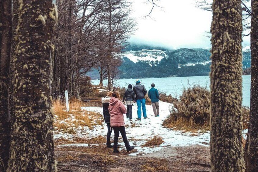 Lago Escondido and winter centers