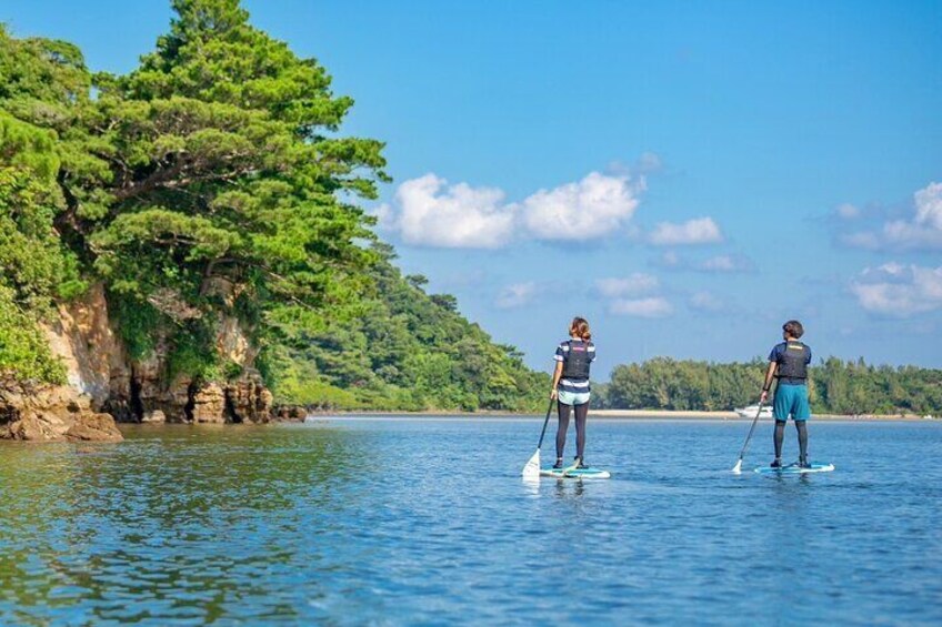 SUP/Canoe & Landing on Coral Island & Sightseeing in Yubujima