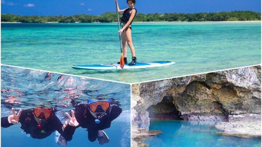 Okinawa Ishigaki Kabira Bay SUP or Canoe and Blue Cave Snorkeling