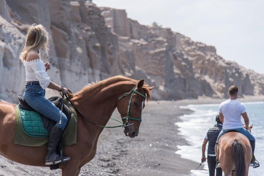 Santorini Horse riding to Eros beach