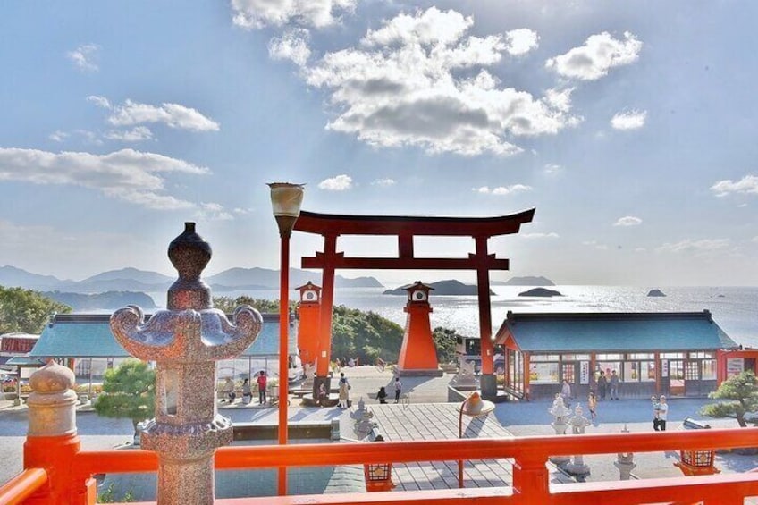 "Fukutoku Inari Shrine": The shrine here is known as somewhere to pray for good fortune and safety during voyages, so it's the perfect spot to check out if you're traveling.