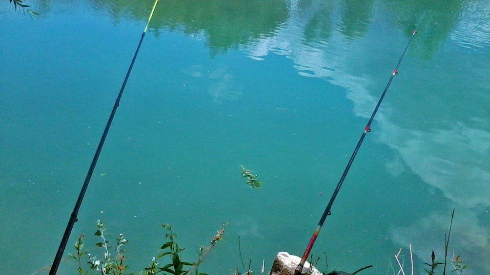 Fishing lake in Provence France