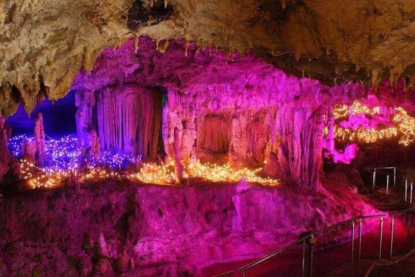 A beautiful cave created from a coral reef!