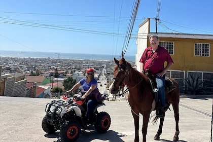 Reiten/Paintball/ATV-Tour in den Rosarito Mountains