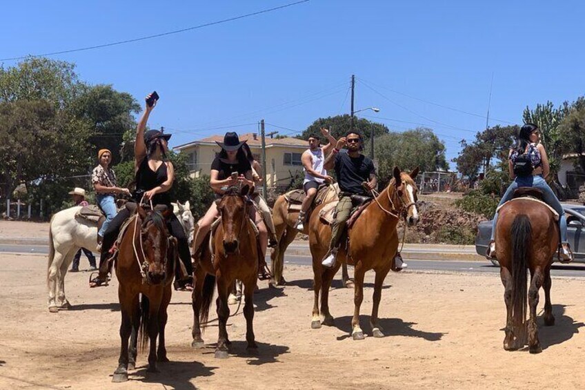 Horseback riding Rosarito beaches & Puerto Nuevo lobster 